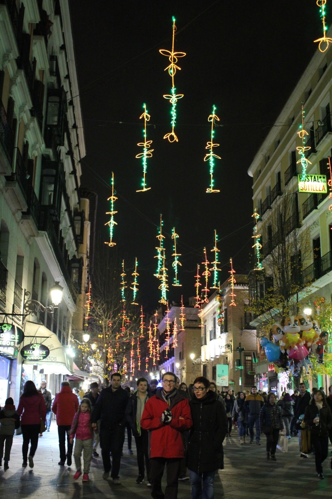 Iluminación navideña en calle Arenal (cerca de San Ginés)